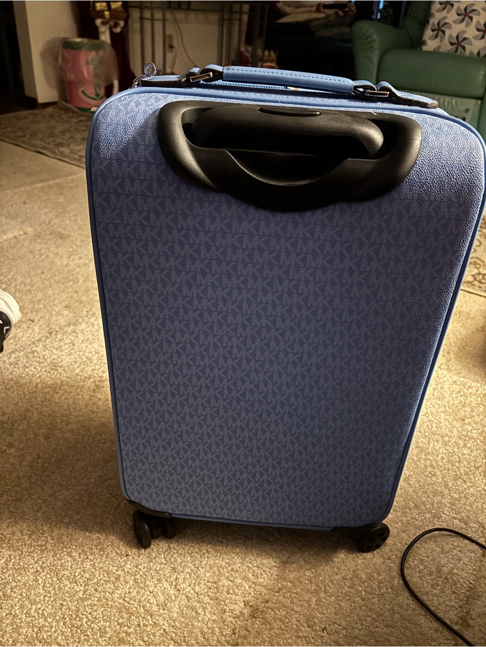 Michael Kors Blue Travel Bag Set - Duffel, Carry-On & Cosmetic Case - Picture 3 of 6